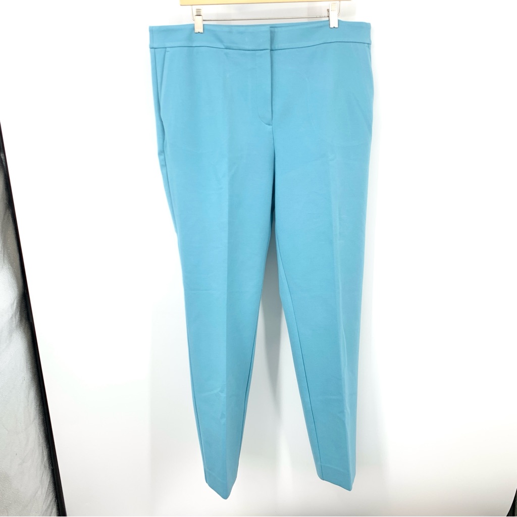 Boden Women Size 16 18 Long Pants Hampshire 7/8 Trousers Slim Straight Blue